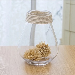 Bình thủy tinh bầu quấn dây