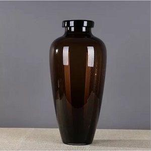 Bình thủy tinh màu trà size cao