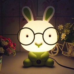Đèn ngủ hình thỏ đeo kính ( hết hàng )
