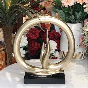 Bàn tay phật trang trí nội thất màu vàng đồng
