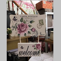 Bảng treo welcome 2 bảng