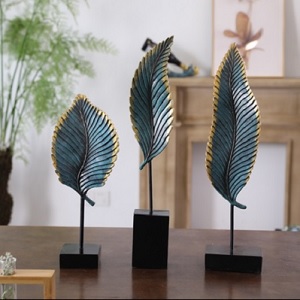 Bộ 3 chiếc lá nguyệt quế xanh trang trí 