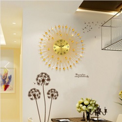 Đồng hồ treo tường đá 07 vàng 