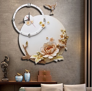 Đồng hồ hoa mẫu đơn chim én