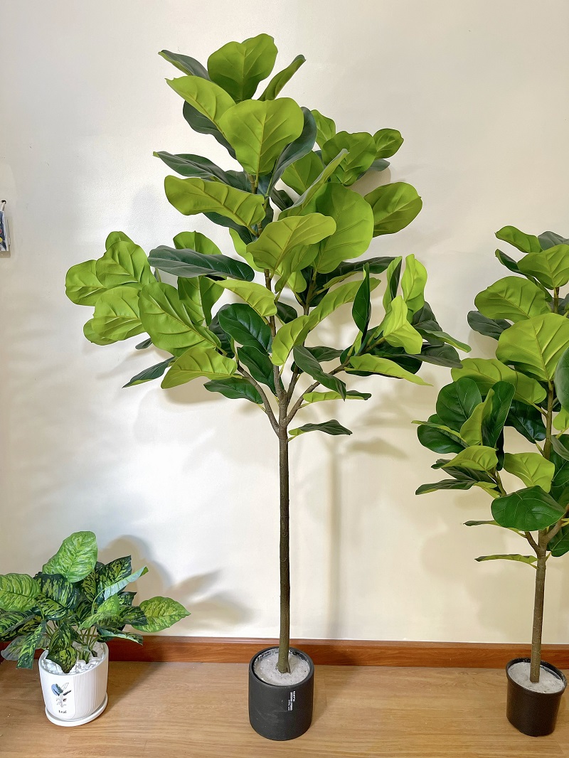 Cây cảnh giả trang trí phòng khách siêu đẹp