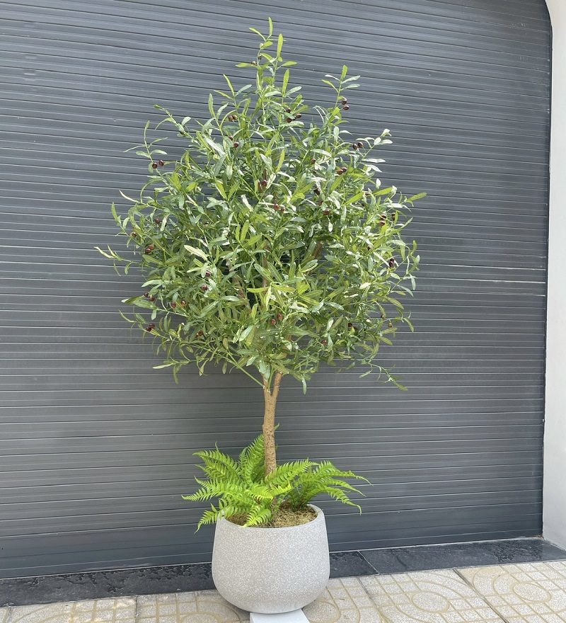 Cây olive giả trang trí đẹp giống thật