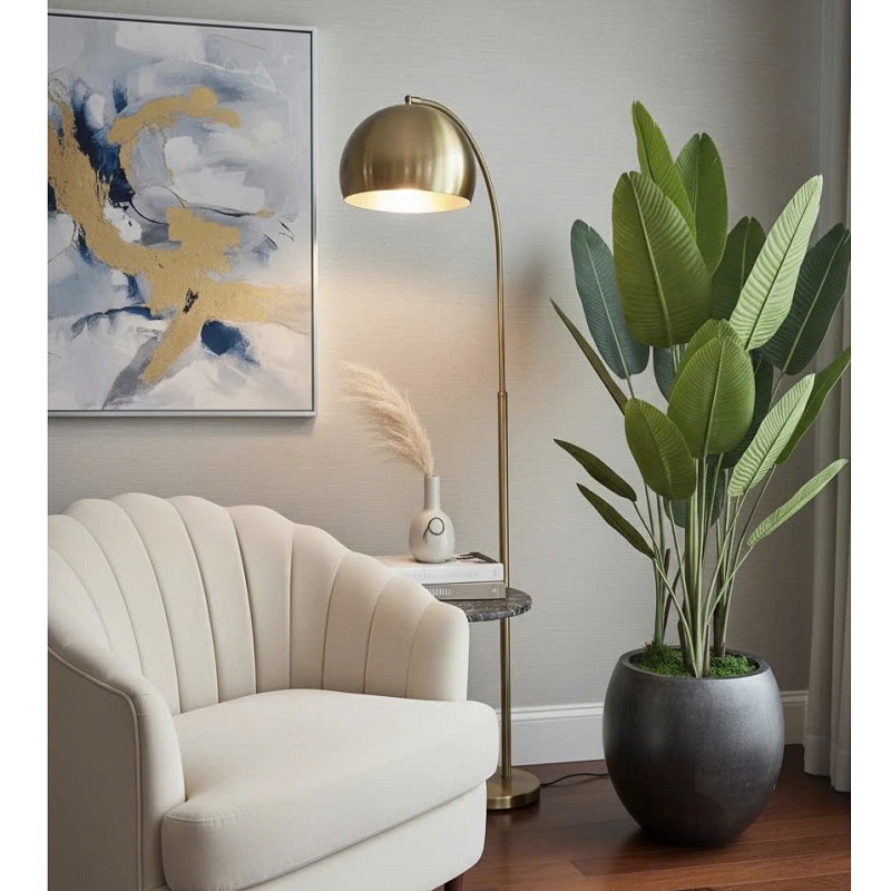 Chậu cây chuối giả trang trí nội thất