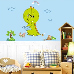 Đồng hồ dán tường khủng long ( hết hàng )