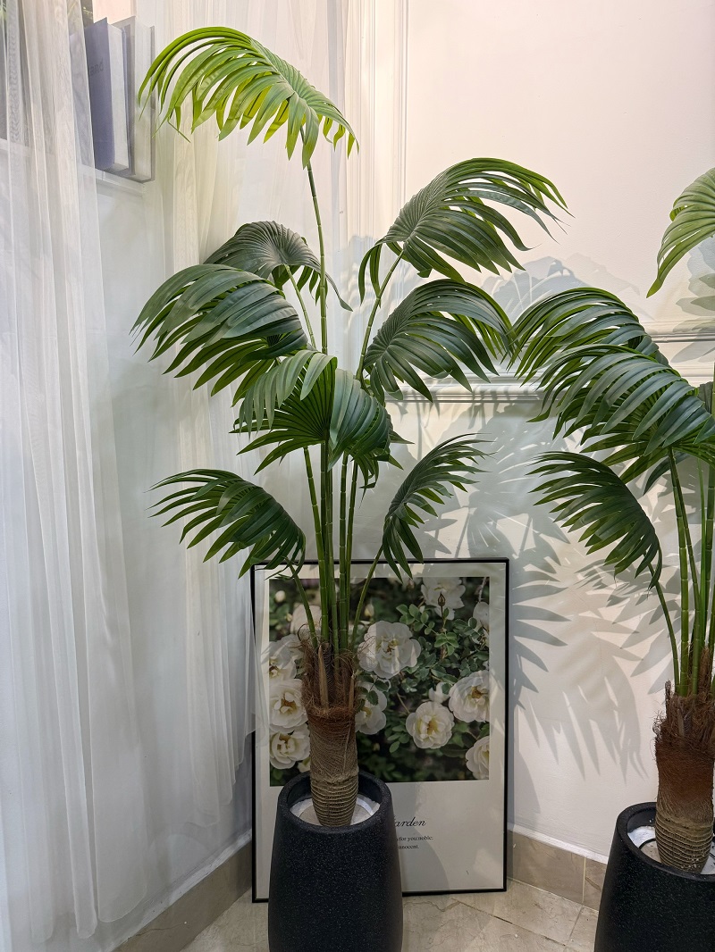 Cây giả decor trang trí nhà giống thật