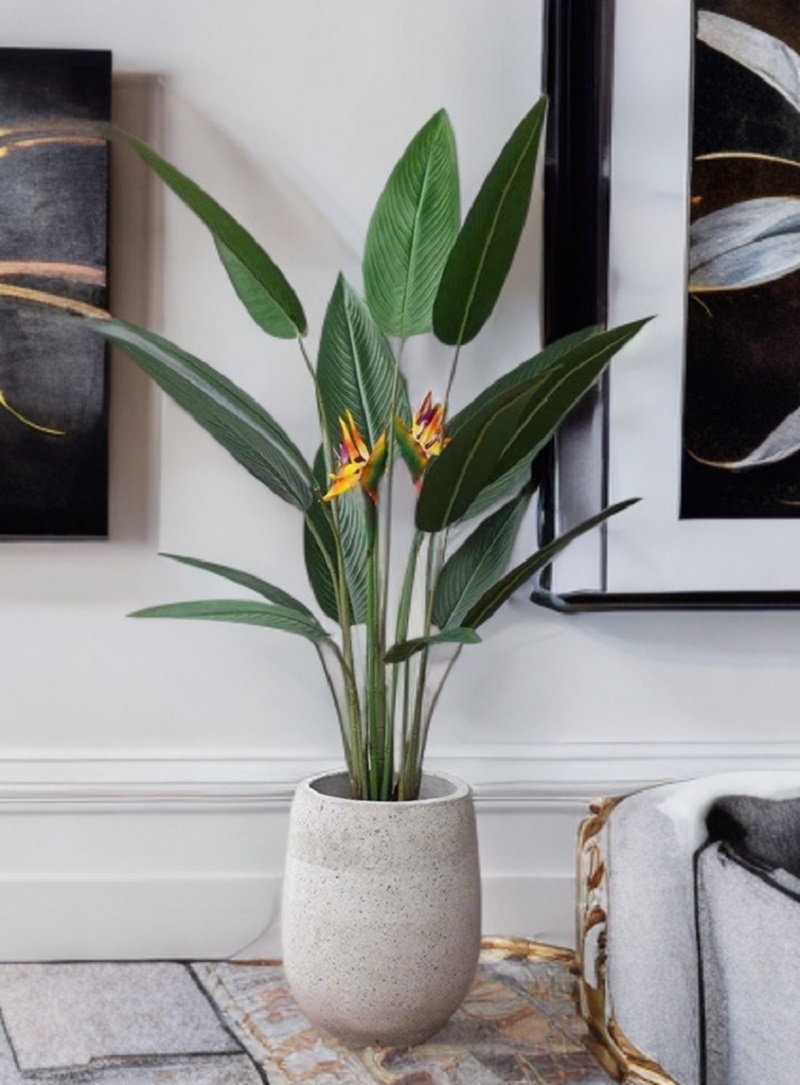 Cây hoa thiên điểu giả decor trang trí đẹp giống thật