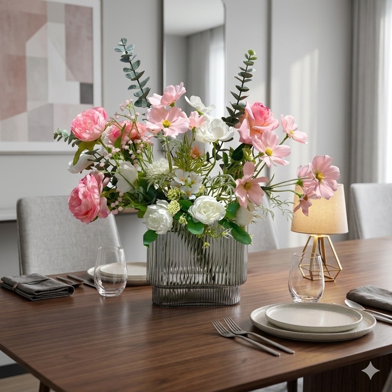 Bình hoa giả để bàn trang trí