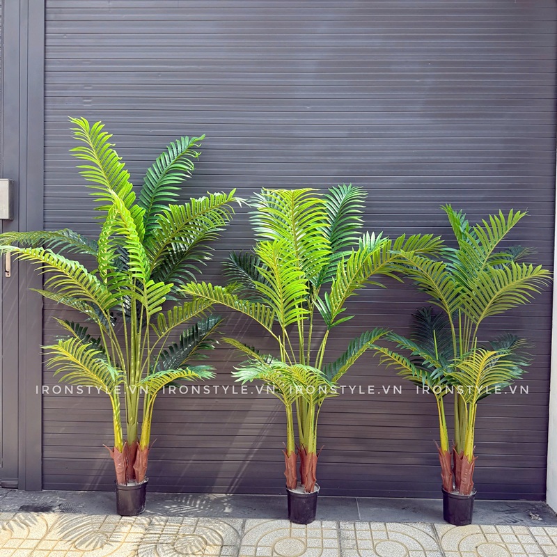 Chậu cây dừa giả trang trí đẹp giống thật