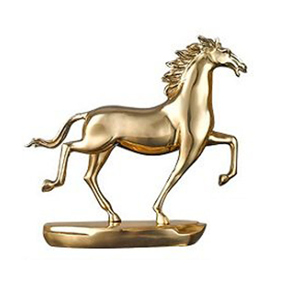 Tượng ngựa phong thủy mạ vàng