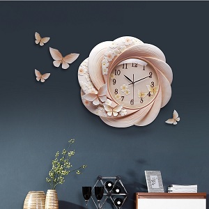Đồng hồ treo tường cánh bướm 02