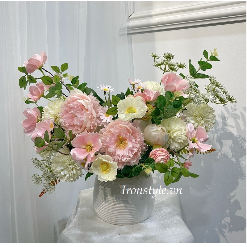 Bình hoa giả để bàn mã 42
