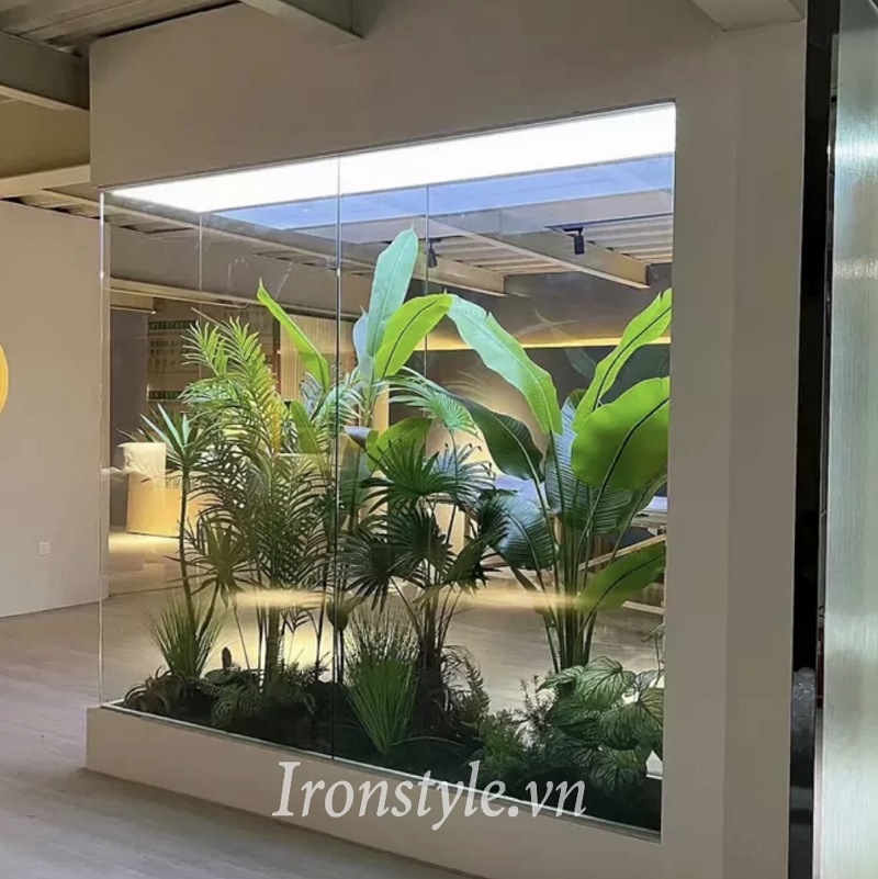Cây giả trang trí tiểu cảnh trong nhà mã 04