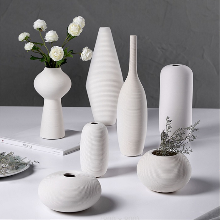 Bình gốm sứ trắng 04 (bán lẻ theo size)