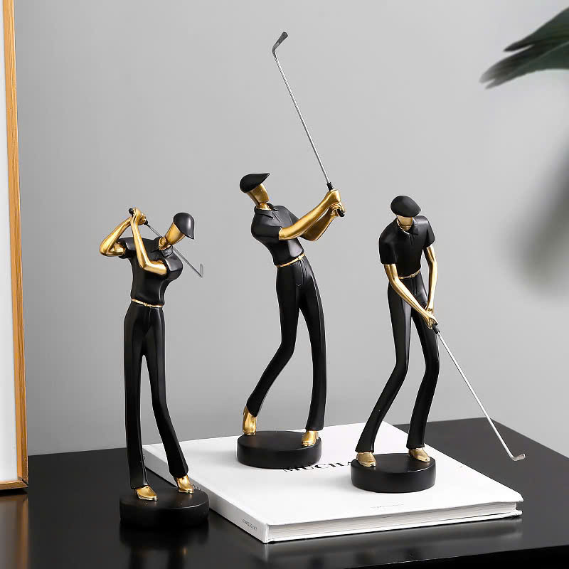 Tượng trang trí đánh golf nam đội mũ (1 tượng)