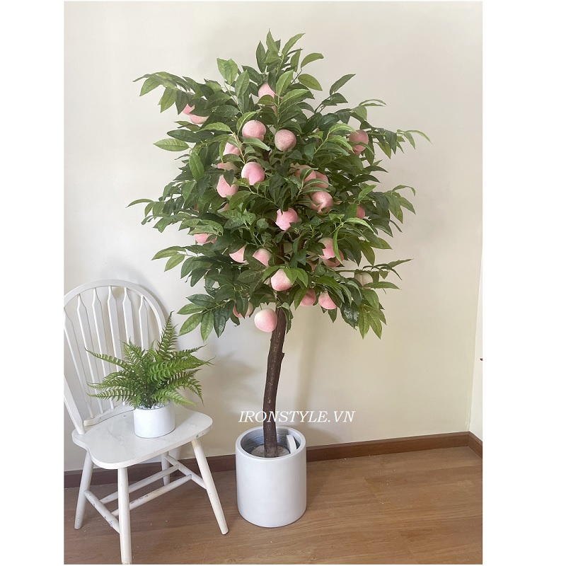 Cây đào tiên giả cao 1m7 trang trí đẹp giống thật