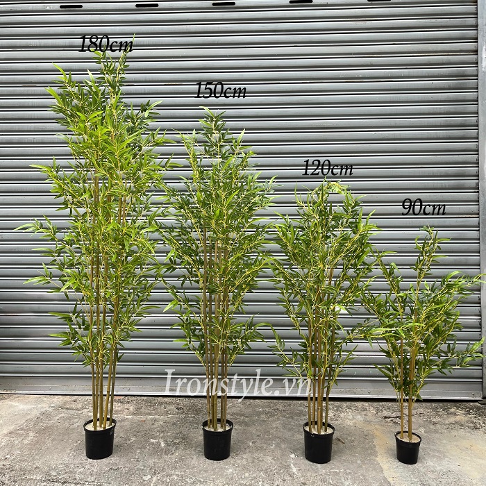 Chậu cây trúc quân tử giả trang trí trong nhà