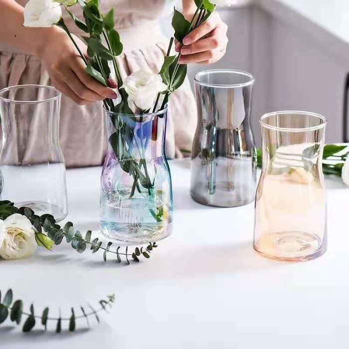 Bình thủy tinh cắm hoa mỏng thân to