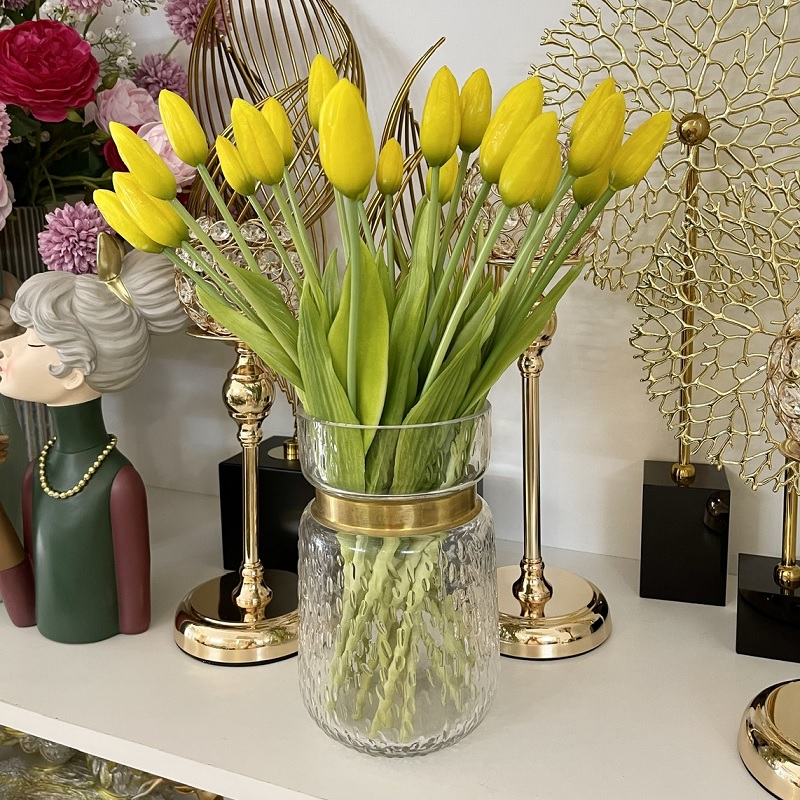 Bình hoa tulip cao su nhỏ để bàn