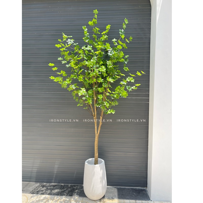 Cây thạch nam giả kèm chậu 2m1 trang trí giống thật