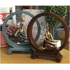 Tượng cô gái tập yoga 02 (1 cô)