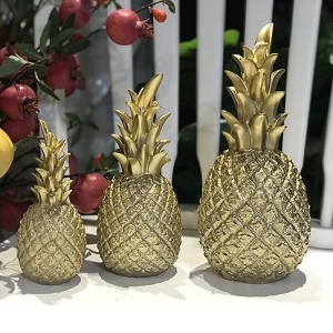 Bộ trái dứa trang trí vàng