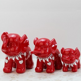 Voi đính đá 3 con đỏ ( hết hàng )
