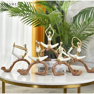 Tượng cô gái tập yoga trắng (giá 1 tượng)